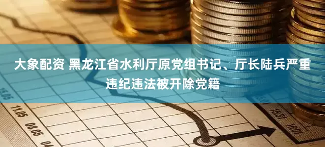 大象配资 黑龙江省水利厅原党组书记、厅长陆兵严重违纪违法被开除党籍
